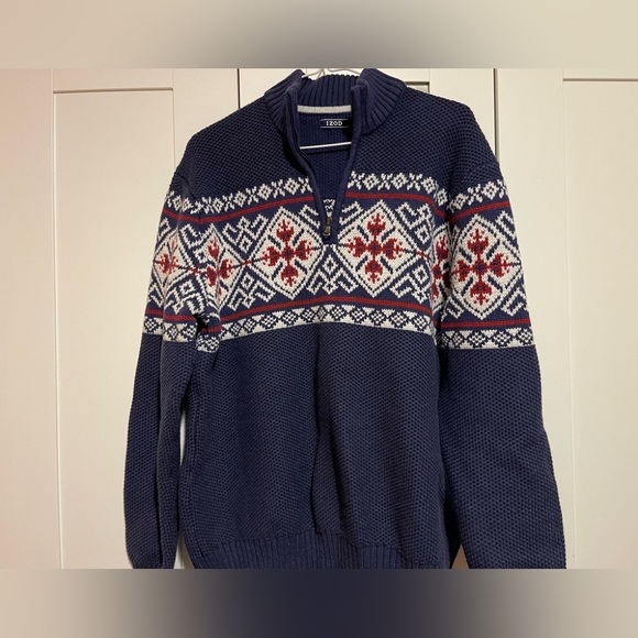 Men’s IZOD Blue Sweater - Picture 5 of 8